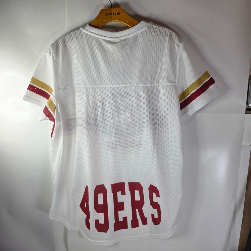 Ultra Game NFL San Francisco 49ers Womens Soft Mesh Varsity T-Shirt XL NWT - Picture 6 of 9